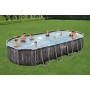 Bestway Piscina Power Steel Ovale (732x366x122) cm (Art. 5611T)