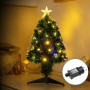 Albero di Natale in fibra ottica luminoso H.60cm - 50+5 LED - 2700k Bianco caldo